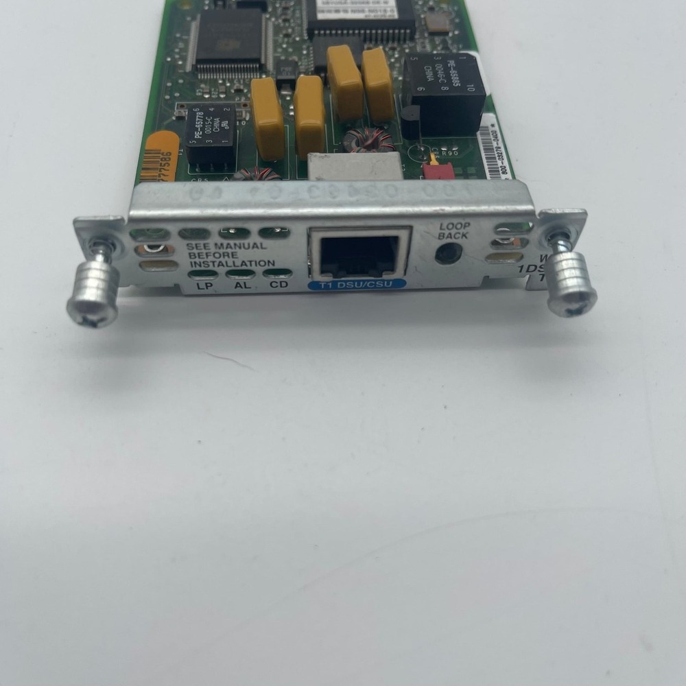 Cisco WIC-1DSU-T1 1-Port T1 DSU/CSU WAN Interface Card 800-03279-04C0